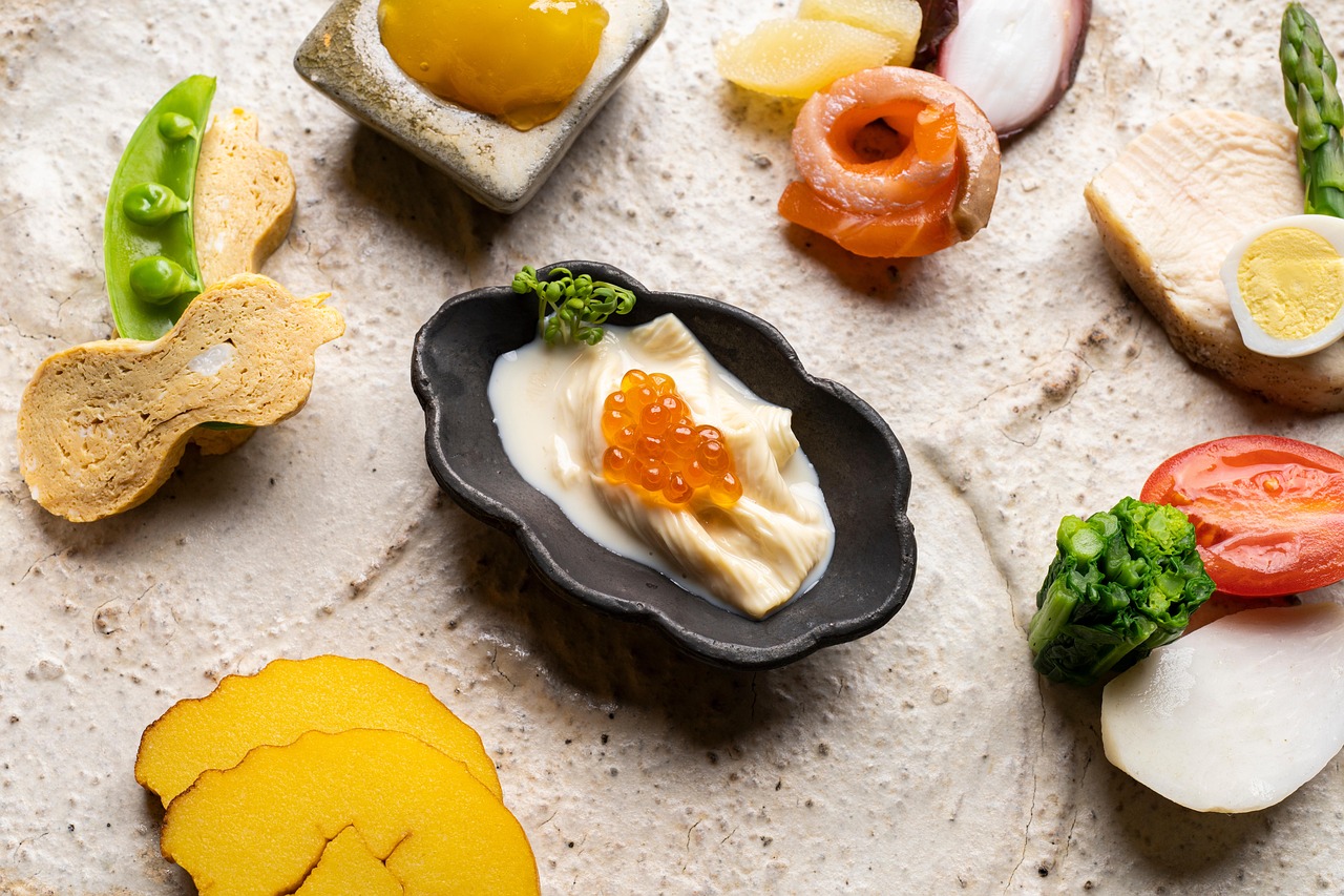 Artful Japanese inspired dish